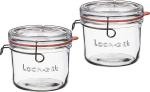 Lock-Eat Einkochglas 500ml - Einkochglas mit Bügelverschluss - 2 Stück